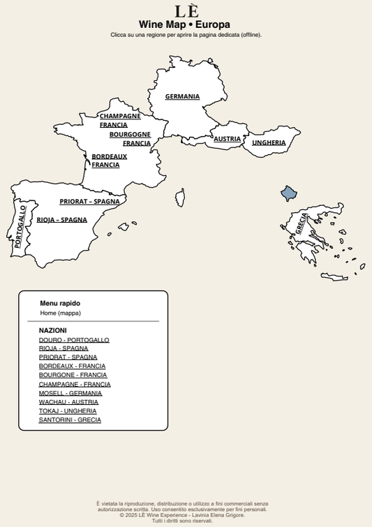 LÈ Wine Map - Ebook- Alla scoperta dei vini nel mondo