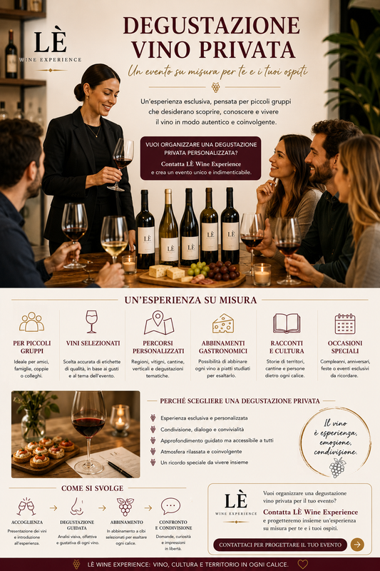 Degustazione vino privata: evento su misura per gruppi