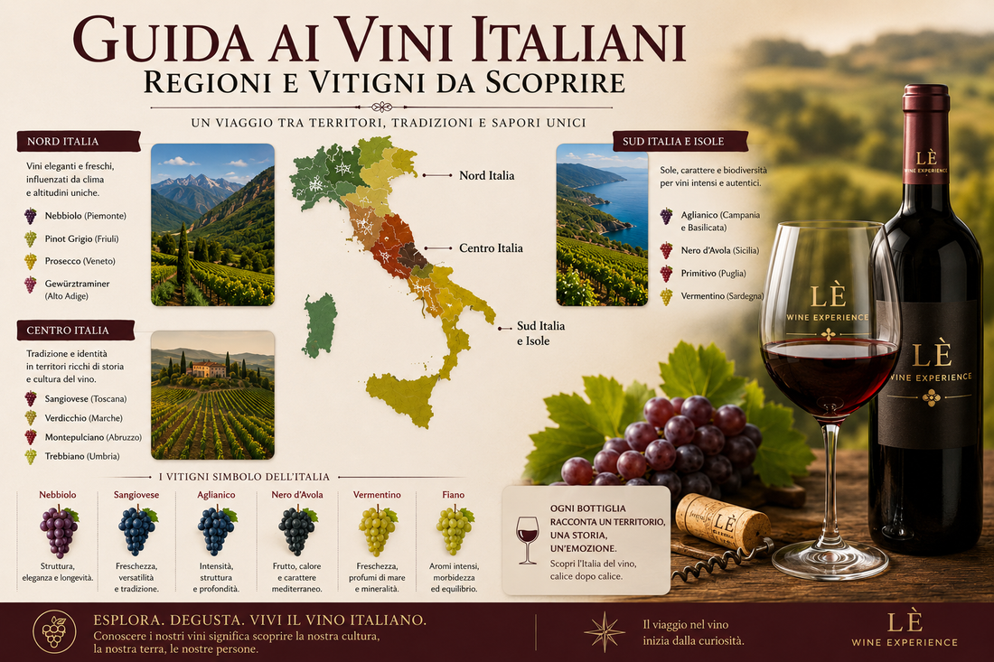 Guida ai vini italiani: regioni e vitigni da scoprire