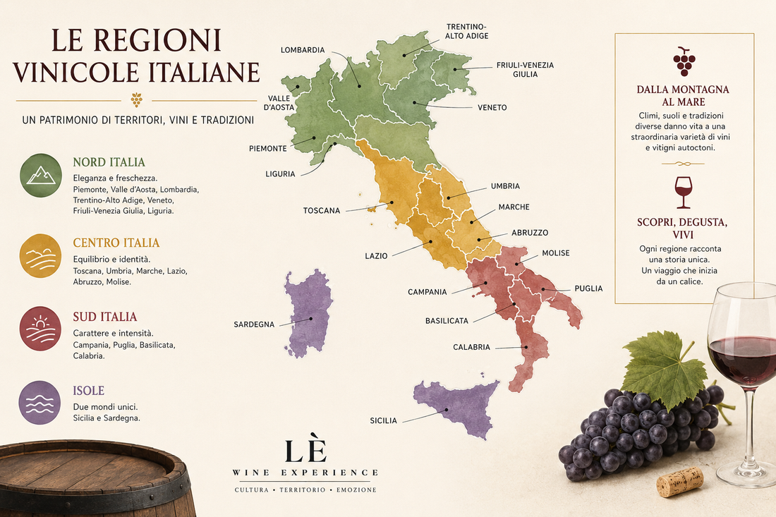 Regioni vinicole italiane: mappa semplice per iniziare