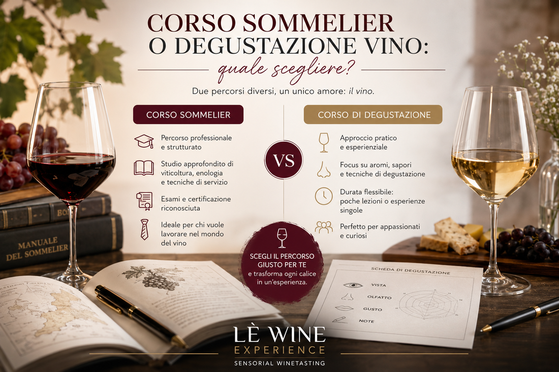 Corso sommelier o degustazione vino: differenze