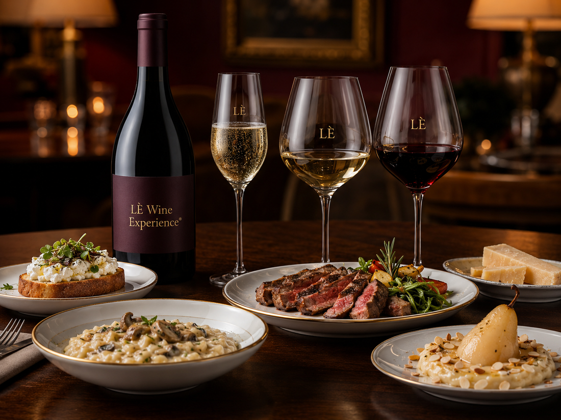 Menu degustazione cibo-vino a casa: esempio facile