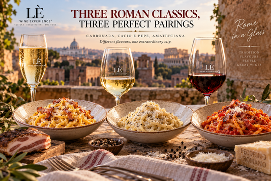 Wine with Carbonara, Cacio e Pepe & Amatriciana