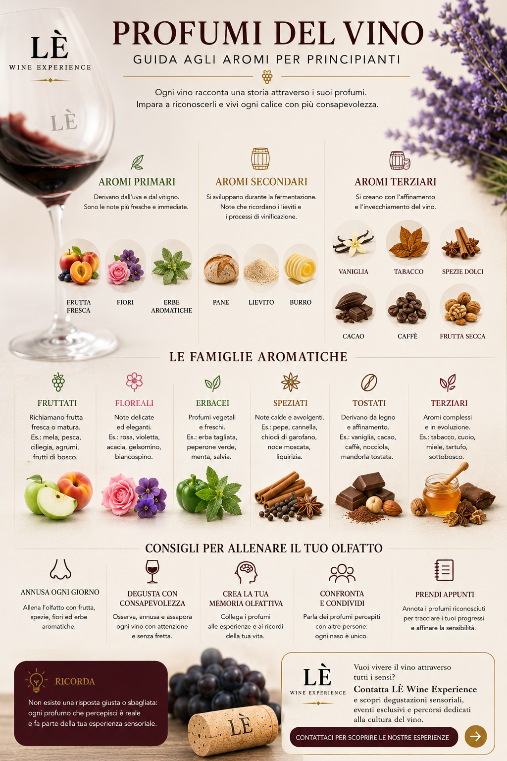 Profumi del vino: guida agli aromi per principianti