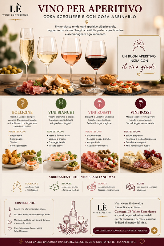 Vino per aperitivo: cosa scegliere e con cosa abbinarlo