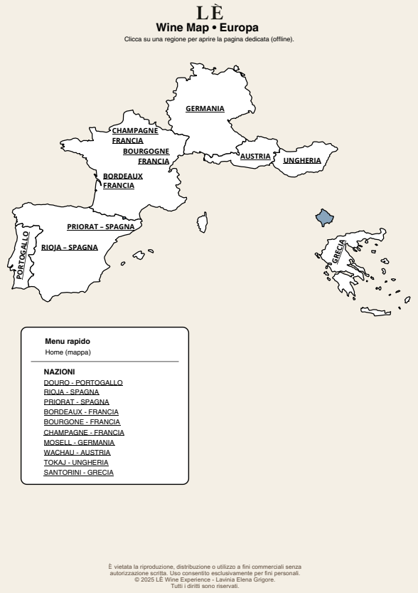 LÈ Wine Map - Ebook- Alla scoperta dei vini nel mondo