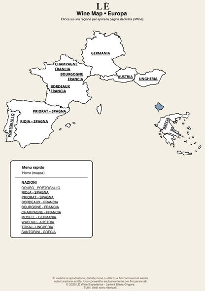 LÈ Wine Map - Ebook- Alla scoperta dei vini nel mondo