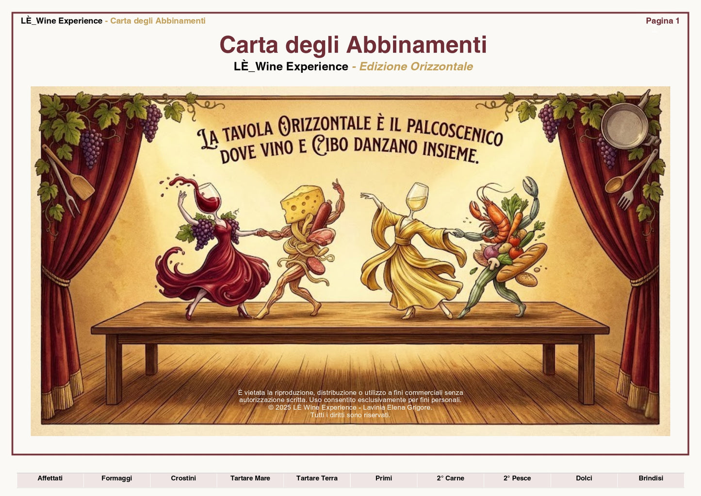 Tabella degli Abbinamenti-Ebook